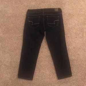 American Eagle Dark Wash Skinny Capri